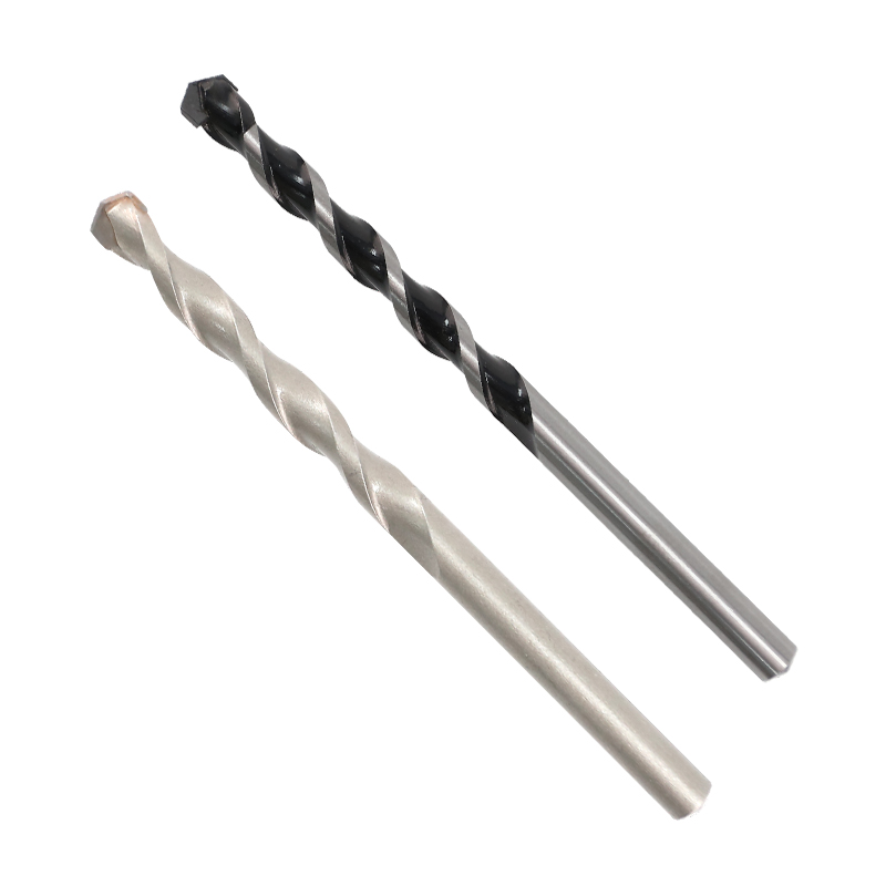 Masonry drill bit with round shank